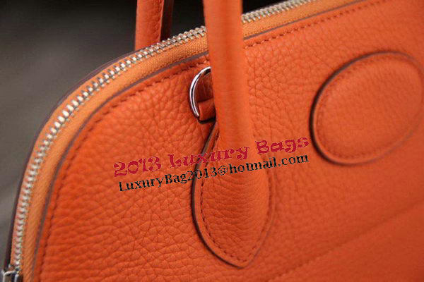 Hermes Bolide 31CM Original Leather Tote Bag Orange