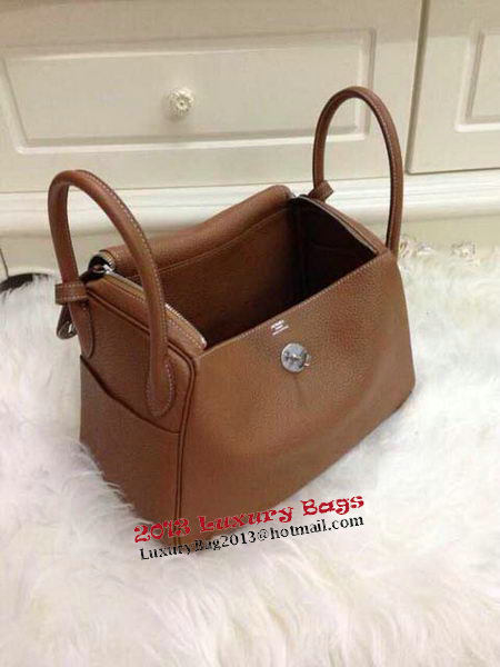 Hermes Lindy 30CM Original Leather Shoulder Bag HLD30 Brown