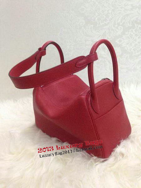 Hermes Lindy 30CM Original Leather Shoulder Bag HLD30 Burgundy