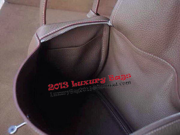 Hermes Lindy 30CM Original Leather Shoulder Bag HLD30 Dark Grey