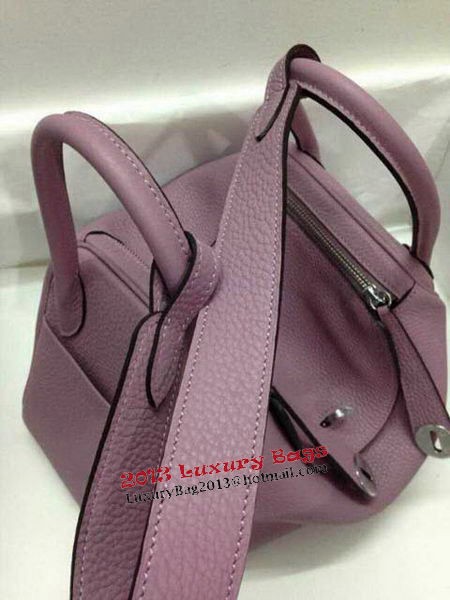 Hermes Lindy 30CM Original Leather Shoulder Bag HLD30 Light Purple
