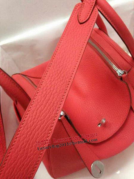 Hermes Lindy 30CM Original Leather Shoulder Bag HLD30 Light Red