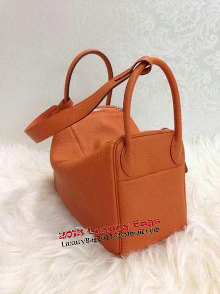 Hermes Lindy 30CM Original Leather Shoulder Bag HLD30 Orange
