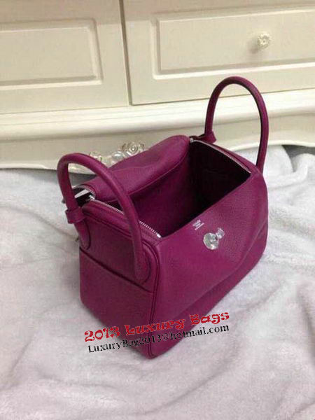 Hermes Lindy 30CM Original Leather Shoulder Bag HLD30 Purple