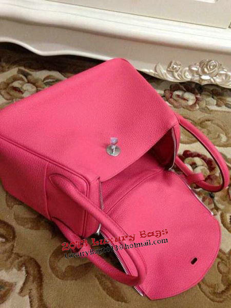 Hermes Lindy 30CM Original Leather Shoulder Bag HLD30 Rose