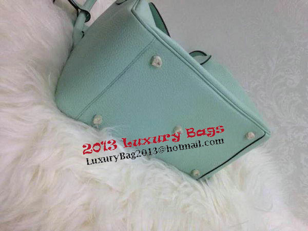 Hermes Lindy 30CM Original Leather Shoulder Bag HLD30 Skyblue