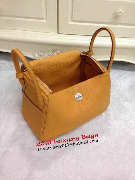 Hermes Lindy 30CM Original Leather Shoulder Bag HLD30 Wheat