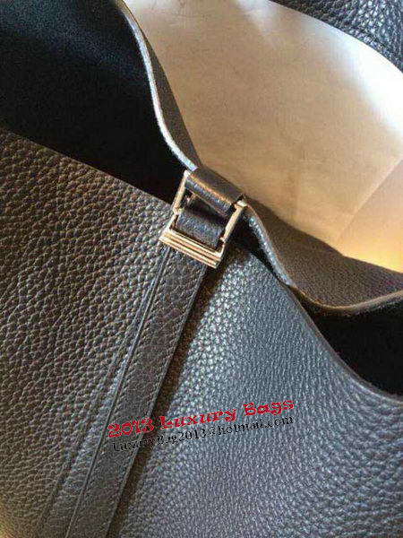 Hermes Picotin Lock 22cm Bags Litchi Leather HPT22 Black