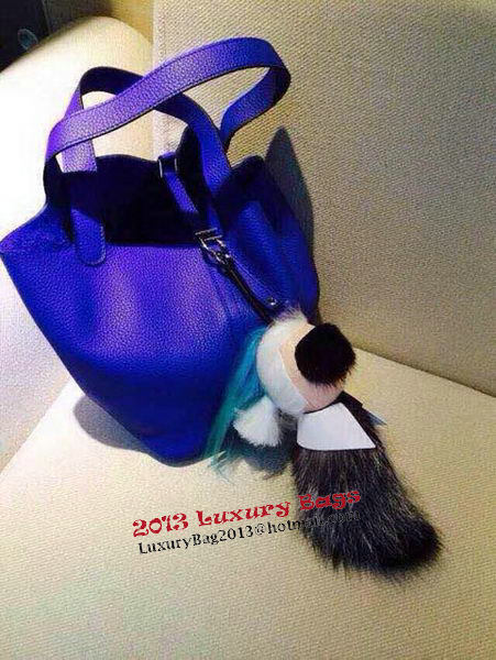 Hermes Picotin Lock 22cm Bags Litchi Leather HPT22 Blue