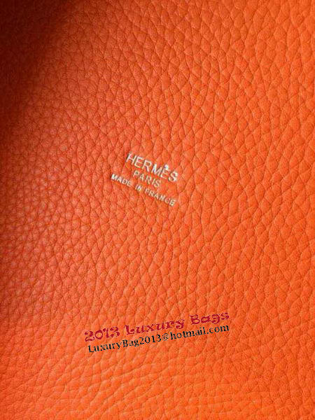 Hermes Picotin Lock 22cm Bags Litchi Leather HPT22 Orange