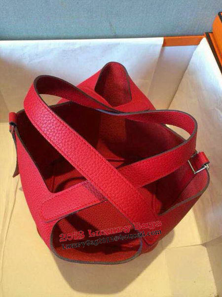 Hermes Picotin Lock 22cm Bags Litchi Leather HPT22 Red
