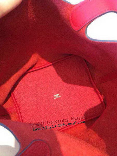 Hermes Picotin Lock 22cm Bags Litchi Leather HPT22 Red