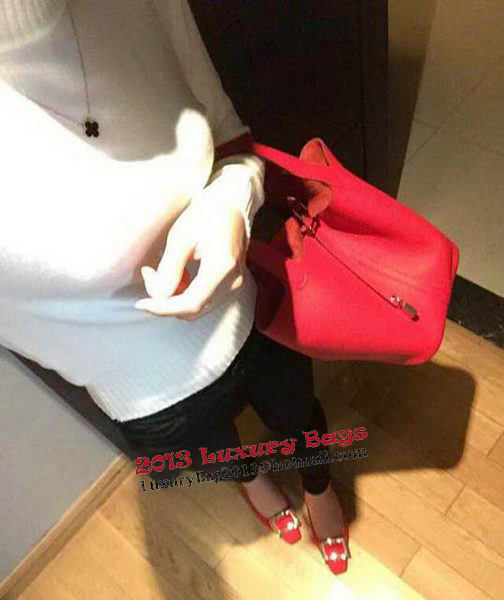 Hermes Picotin Lock 22cm Bags Litchi Leather HPT22 Red