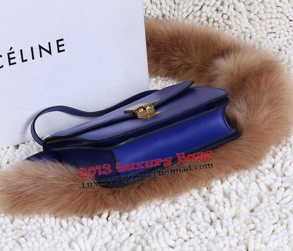 Celine Classic Box Small Flap Bag Calfskin C88007T Blue