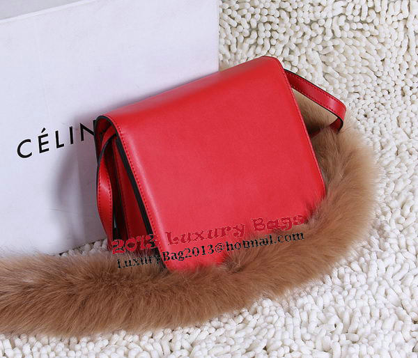 Celine Classic Box Small Flap Bag Calfskin C88007T Red