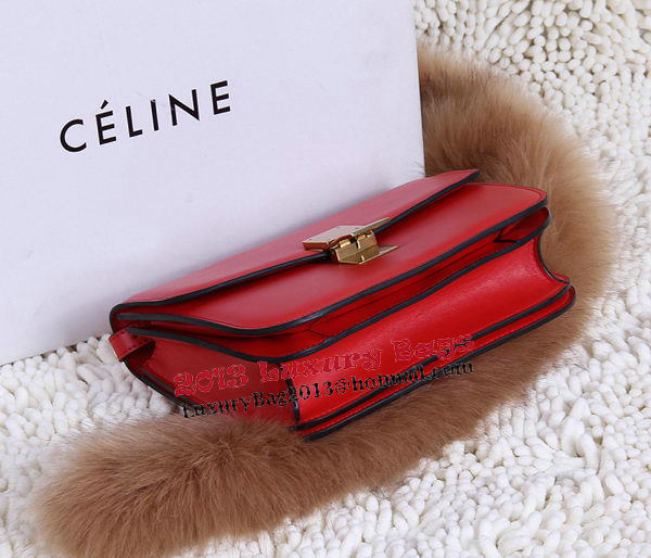 Celine Classic Box Small Flap Bag Calfskin C88007T Red