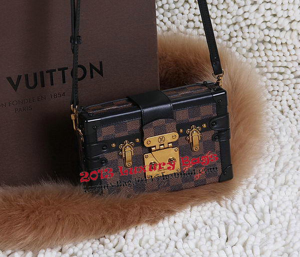 Louis Vuitton Petite Malle Damier Ebene Canvas Bag N41003
