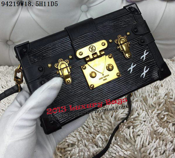 Louis Vuitton Petite Malle Epi Leather Bag M94219 Black
