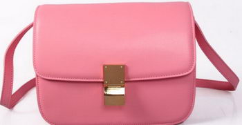 Celine Classic Box Small Flap Bag Smooth Leather C88007C Pink