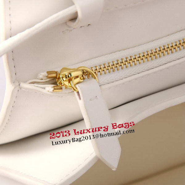 Celine Classic Box Small Flap Bag Smooth Leather C88007C White