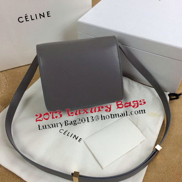 Celine Classic Box mini Flap Bag Smooth Leather C11041T Grey