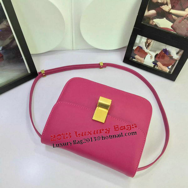 Celine Classic Box Flap Bag Calfskin Leather C88008 Rosy