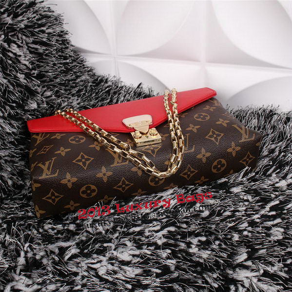 Louis Vuitton Monogram Canvas Pallas Chain Aurore Bag M41200 Red