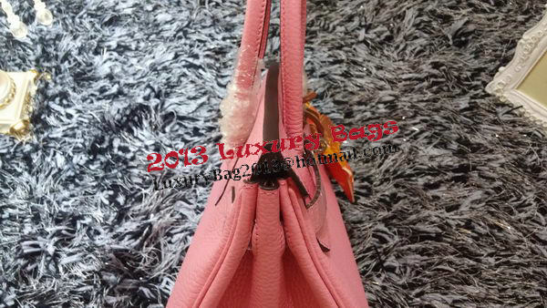 Hermes Birkin 30CM Tote Bags Litchi Leather H30LI Cherry