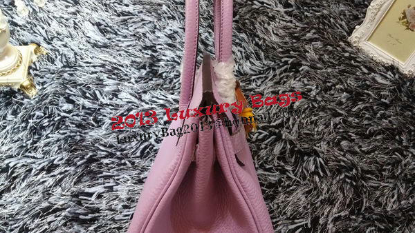 Hermes Birkin 30CM Tote Bags Litchi Leather H30LI Lavender