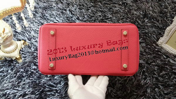 Hermes Birkin 30CM Tote Bags Litchi Leather H30LI Pink