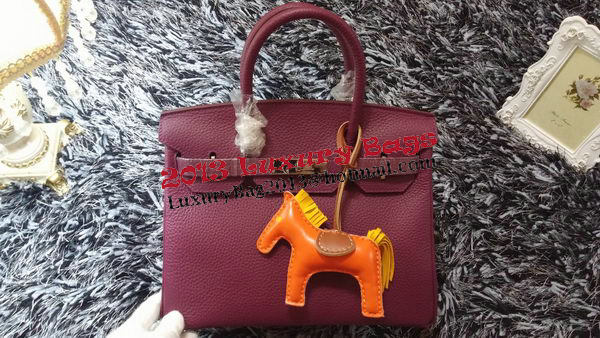 Hermes Birkin 30CM Tote Bags Litchi Leather H30LI Purple