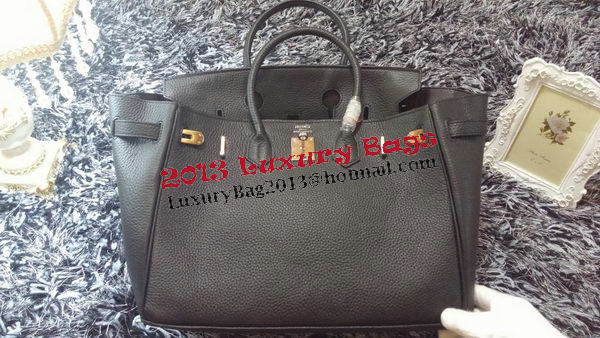 Hermes Birkin 35CM Tote Bag Litchi Leather HB35GL Black