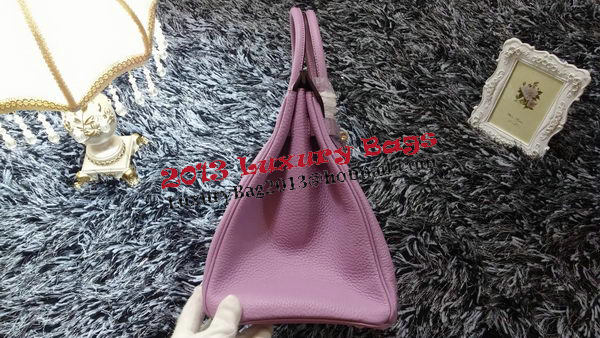 Hermes Birkin 35CM Tote Bag Litchi Leather HB35GL Lavender