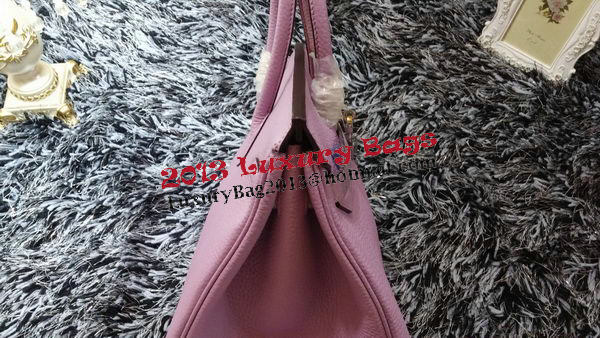 Hermes Birkin 35CM Tote Bag Litchi Leather HB35GL Lavender