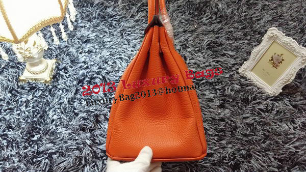 Hermes Birkin 35CM Tote Bag Litchi Leather HB35GL Orange