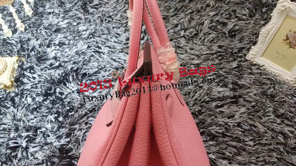 Hermes Birkin 35CM Tote Bag Litchi Leather HB35GL Pink