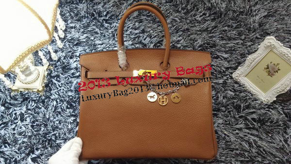 Hermes Birkin 35CM Tote Bag Litchi Leather HB35GL Wheat