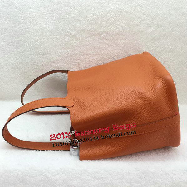 Hermes Picotin Lock 22cm Bags Litchi Leather HPL1048 Orange