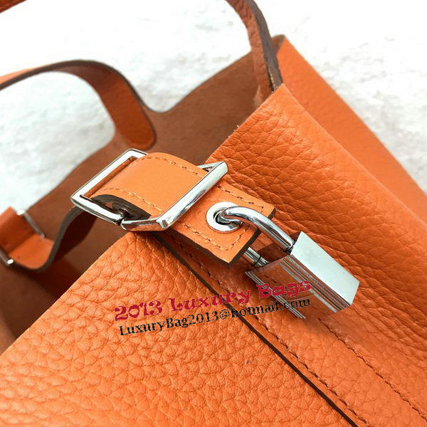 Hermes Picotin Lock 22cm Bags Litchi Leather HPL1048 Orange