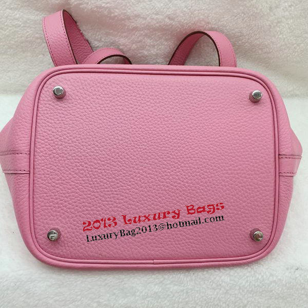 Hermes Picotin Lock 22cm Bags Litchi Leather HPL1048 Pink