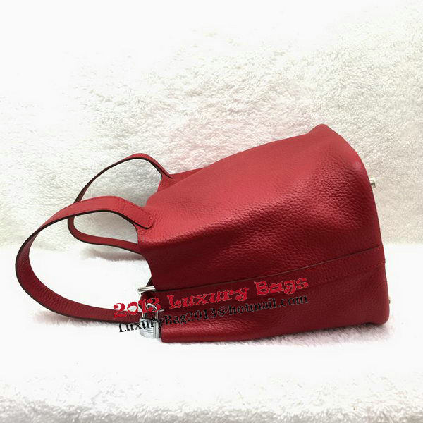 Hermes Picotin Lock 22cm Bags Litchi Leather HPL1048 Red