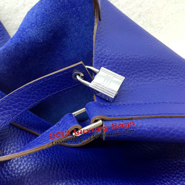 Hermes Picotin Lock 22cm Bags Litchi Leather HPL1048 Royal