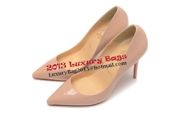 Christian Louboutin 100mm Pump Patent Leather CL1493 Apricot