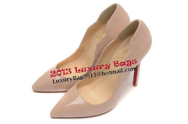 Christian Louboutin 120mm Pump Patent Leather CL1503 Apricot