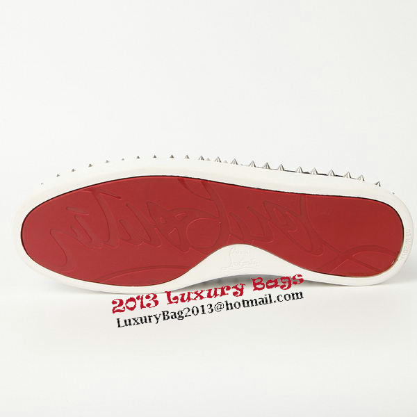 Christian Louboutin Casual Shoes Suede Leather CL910 Black