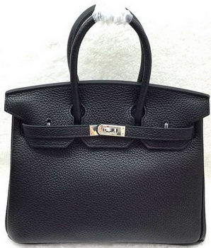 Hermes Birkin 25CM Tote Bag Original Leather H25T Black