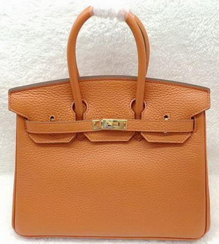 Hermes Birkin 25CM Tote Bag Original Leather H25T Orange