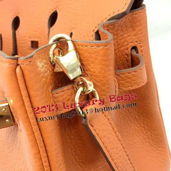 Hermes Birkin 25CM Tote Bag Original Leather H25T Orange