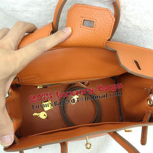 Hermes Birkin 25CM Tote Bag Original Leather H25T Orange