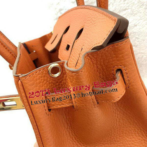 Hermes Birkin 25CM Tote Bag Original Leather H25T Orange